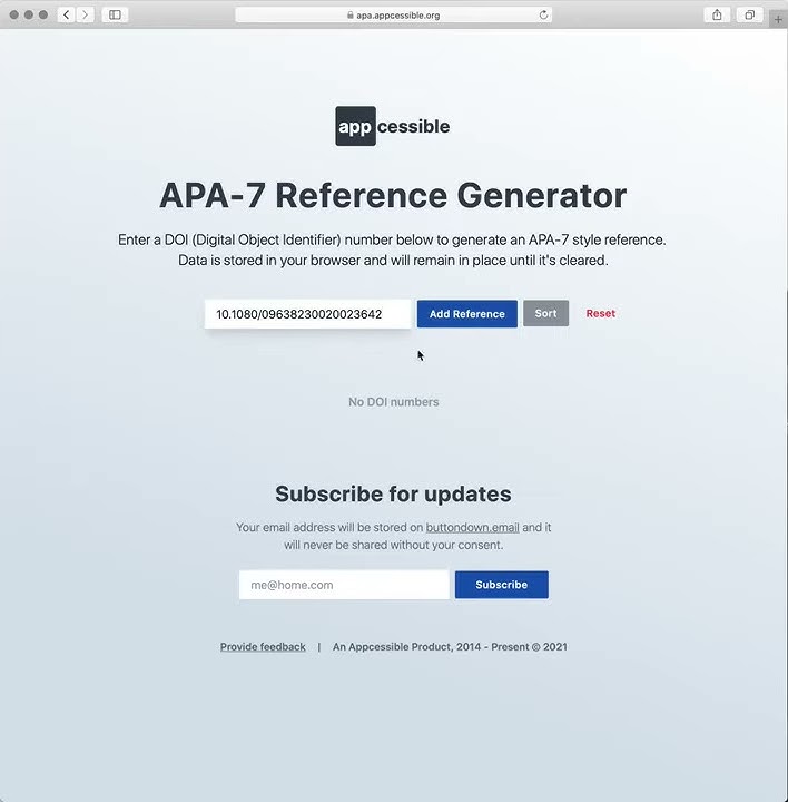 APA 7 Reference Generator (Example #2) - YouTube