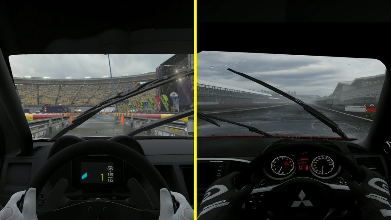 Gran Turismo 7 vs Forza Motorsport 7 Rain Effect Comparison 