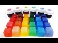 무지개 푸딩 색깔 젤리 만들기 놀이와 색깔 모래 틀찍기 놀이 어린이 유아 동영상