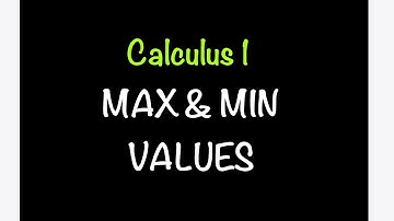Calculus 1: Maximum & Minimum Values, Extreme Value Theorem, & More! | Math with Professor V