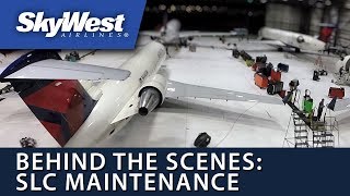 Behind the Scenes of SkyWest's Salt Lake Maintenance Hangar