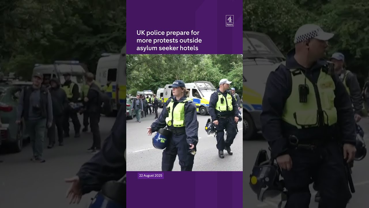Police Prepare For More Anti Asylum Protests In The UK