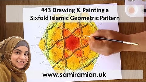 #43 Drawing & Painting a Sixfold Islamic Geometric Pattern