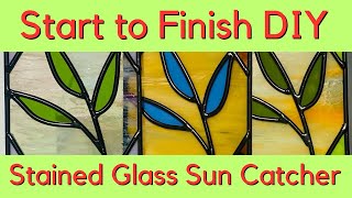 Start to Finish DIY Stained Glass Sun Catcher