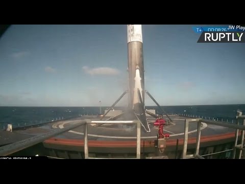 SpaceX launch: Falcon9 successfully lands on drone ship in the Pacific Hqdefault