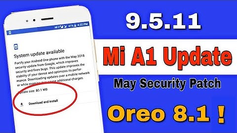 Xiaomi Mi A1 Security Patch Update | Oreo 8.1 | Hindi