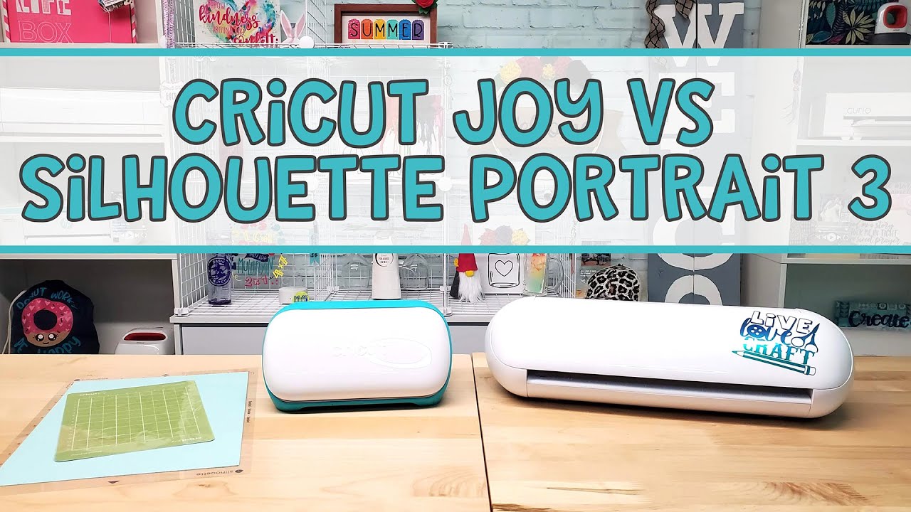 Tung lastbil frill Pol Mini Machine Comparison Cricut Joy vs Silhouette Portrait 3 - YouTube