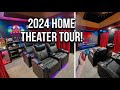 Our ultimate 120 home theater  updated 2024 tour  gaming  movies