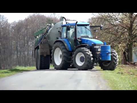 New Holland T7540 & TM150 - Gllen und Pflgen [HD]