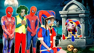 What If All SpiderMan in 1 HOUSE? Hey KID SPIDERMAN, Join Fun Games with Pomni (Funny Action)  MORE