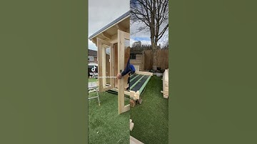 Foundation to finish #logcabin #gardenroom #shorts #diy #howto