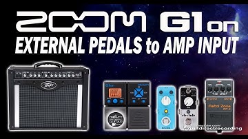ZOOM G1xon + EXTERNAL PEDALS to AMP INPUT G1on