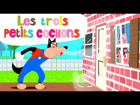 Les Trois Petits Cochons - dessin animé en français - Conte pour enfants - comptine