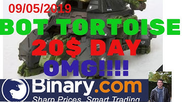 BOT TORTOISE 2019 20$ DIA NA BINARY.COM OPERAÇÃO DIA 09/05/2019