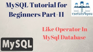 Mysql Tutorial For Beginners Part 11 Like Operator In Mysql Database hindi english
