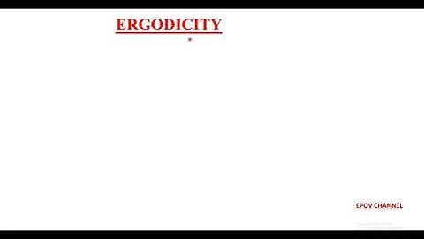 Ergodicity