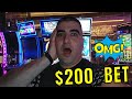 $200 Bet BONUSES &amp; MASSIVE JACKPOT On High Limit Slots