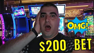 $200 Bet BONUSES & MASSIVE JACKPOT On High Limit Slots