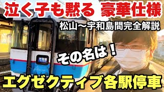 【キハ185系各駅停車】松山〜宇和島間  2000系に押されて各駅停車に格下げされた元特急型気動車