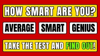 IQ Test For Genius Only - How Smart Are You? Find Out Now! by Intelligence Test 2,345 views 5 days ago 11 minutes, 24 seconds