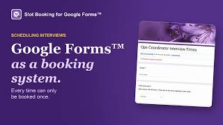 How to Schedule Interviews in Google Forms (Free Booking System)