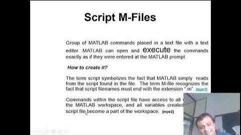 Script files MATLAB