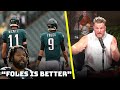 Pat McAfee Reacts To Michael Bennett saying Nick Foles Is Better Than Carson Wentz
