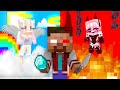 Monster School :  Angel Baby Herobrine and Devil Baby Herobrine - Sad Story - Minecraft Animation