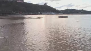 Pittsburgh's Point State Park submerged by rising rivers