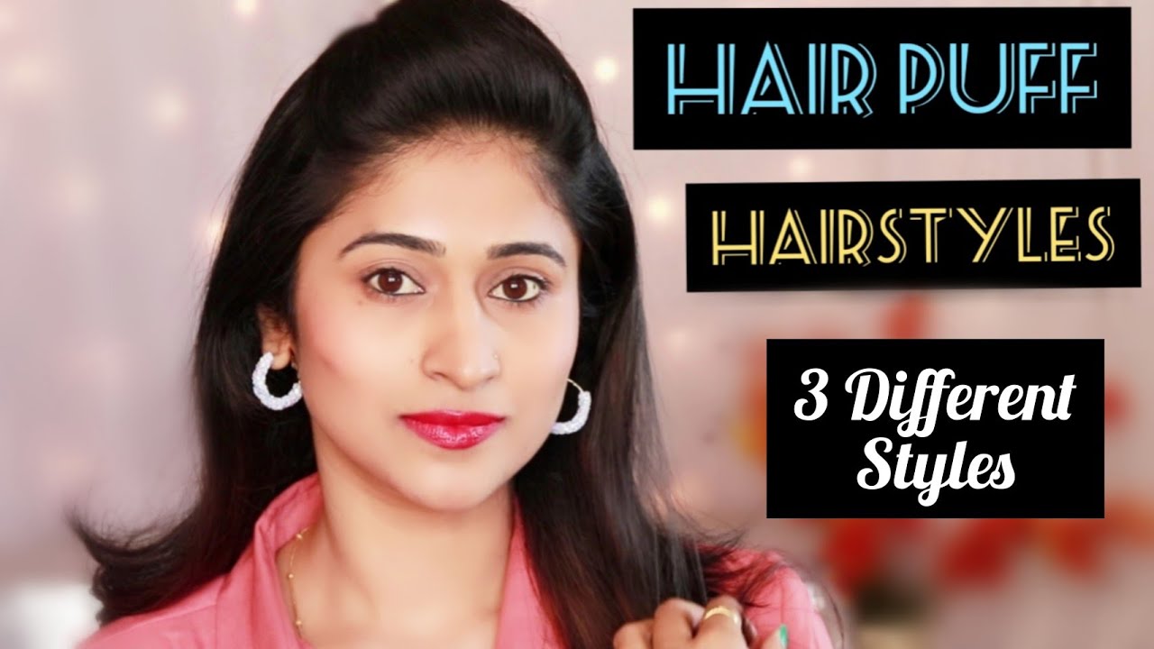 3 EASY Everyday High Ponytail Hairstyles With Puff For School, College,  Work | Deepika Padukone - YouTube