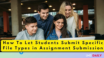 How to Configure Filetypes for Assignment Submission #moodle #education #elearning #student #teacher