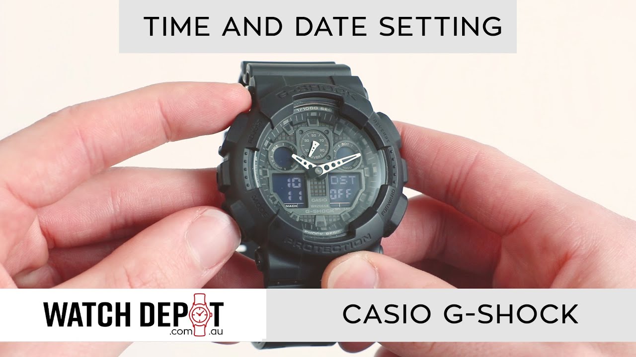 How To Change Time On G-Shock -