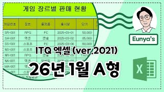 ITQ Excel 2021 Past Exam Paper Walkthrough (January 2026 Type A)