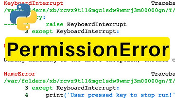 PermissionError | Python | Tutorial