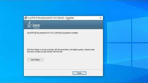 Install JAVA JDK on Windows 10 Tutorial