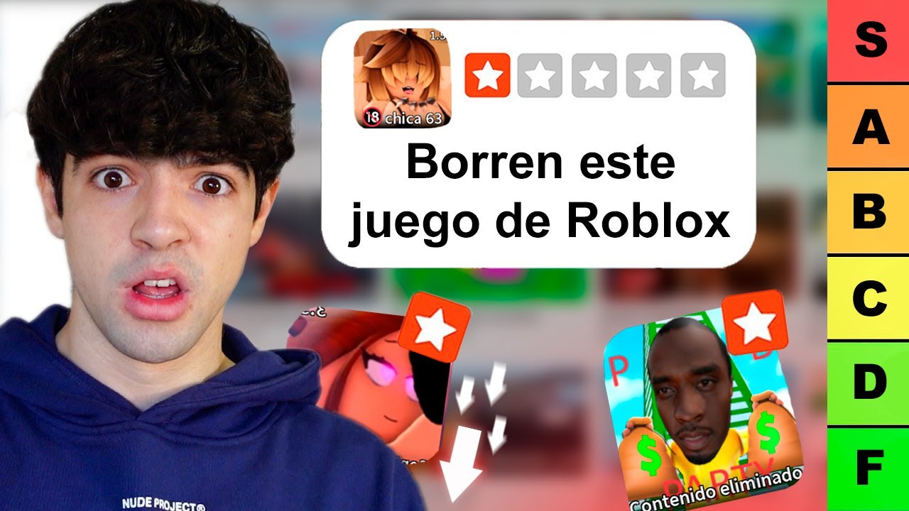 Probé los Juegos Peores Valorados de Roblox