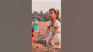 Thulasikathir nuliyeduth🥰😘.she is just 1.5yrs#babygirl #dailyvlog #kerala #thulasikathir #