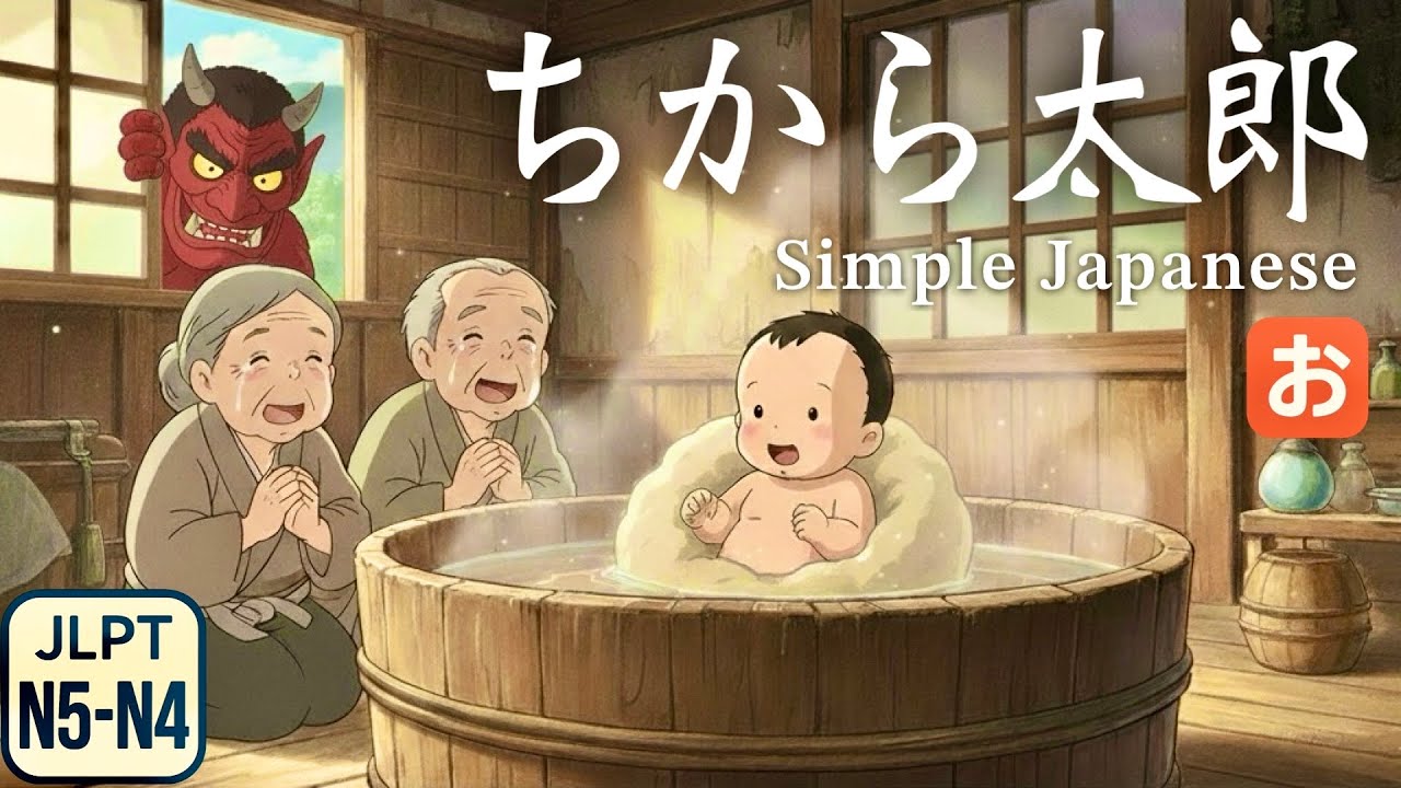 Шокирующая история!! Чикара Таро | Японская народная сказка • Лёгкий японский [JLPT N5–N4]