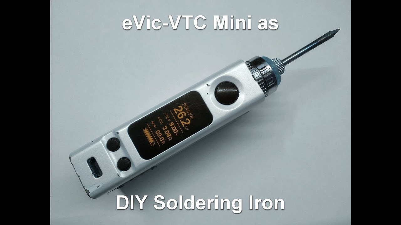 Diy Soldering Iron Using 1x18650 Vape Box Mod Youtube