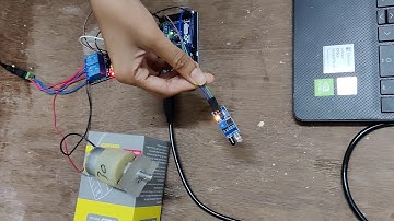 Controlling the direction of DC motor using ardino and IR sensor