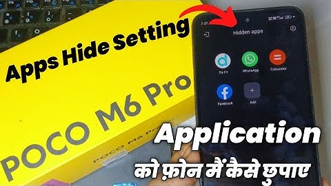 poco m6 pro app hide 2024 | Poco m6 pro 5g me app hide setting kaise kare ,After HyperOS Update |