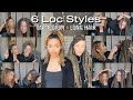 6 Styles on Medium and Long Locs | Ft. My Big Sister @FullMetalRo