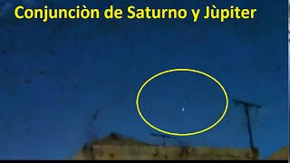 Transmisión en vivo de la Conjunciòn de planetas Saturno y Jùpiter  2020.