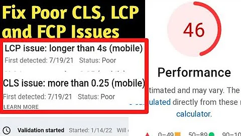 How to Fix Poor CLS, LCP and FCP Issues Core Web Vitals | Fix Cumulative Layout Shift CLS
