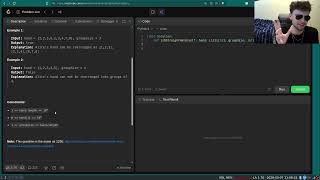 LeetCode 846 - Hand of Straights Live Walkthrough - Python | Failed