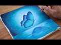 🦋Blue Butterfly of Hope | Step by step Acrylic Painting | Relaxing video #179