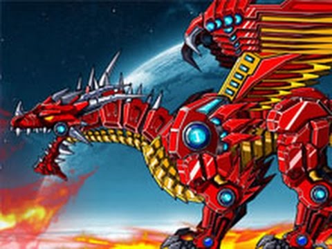 Robot Dinosaurs Battle Fire Dragon / Роботы динозавры Битва Огненого Дракона  - YouTube