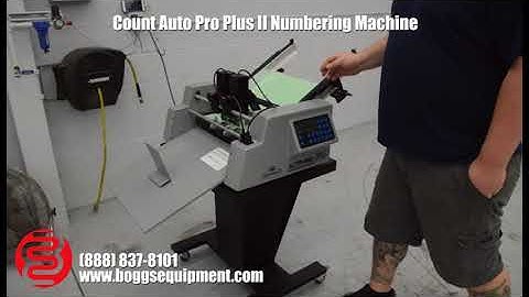 Count Auto Pro Plus II Numbering Machine