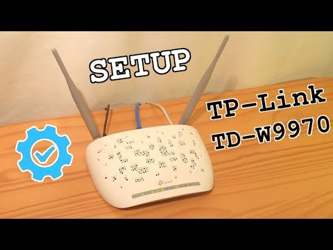 TP-Link TD-W9970 Modem Router Wi-Fi • Unboxing Installation Configuration