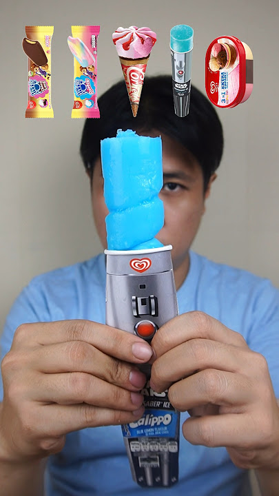 EATING VARIOUS WALLS ICE CREAM #asmr #mukbang #shorts